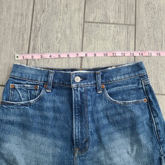 Abercrombie & Fitch The Mom Short High Rise Denim Shorts Women’s Size 27/4 - Picture 4 of 9